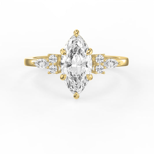 Noble Arc Marquise Ring