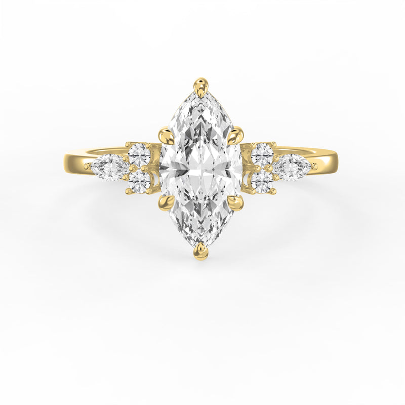 Noble Arc Marquise Ring