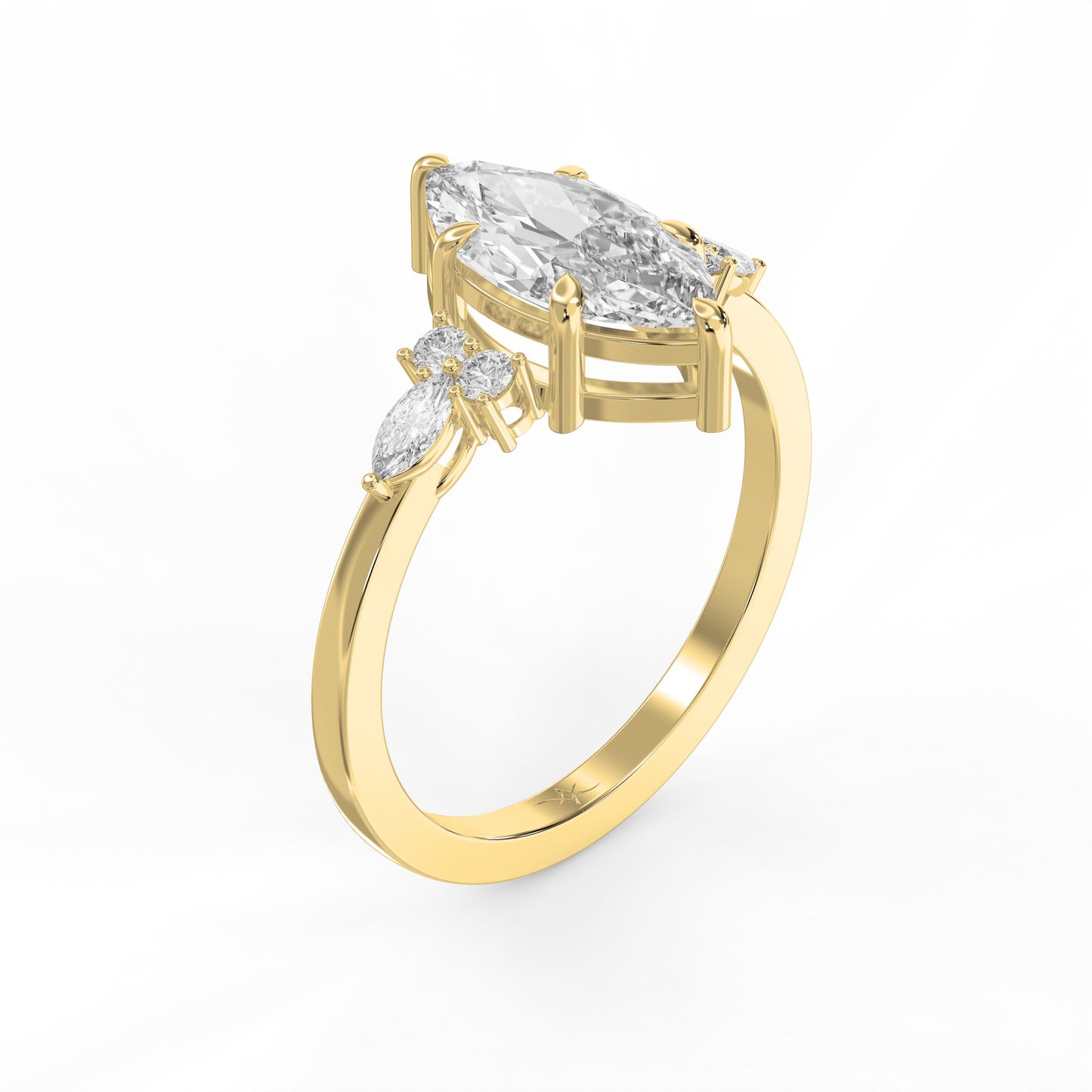 Noble Arc Marquise Ring