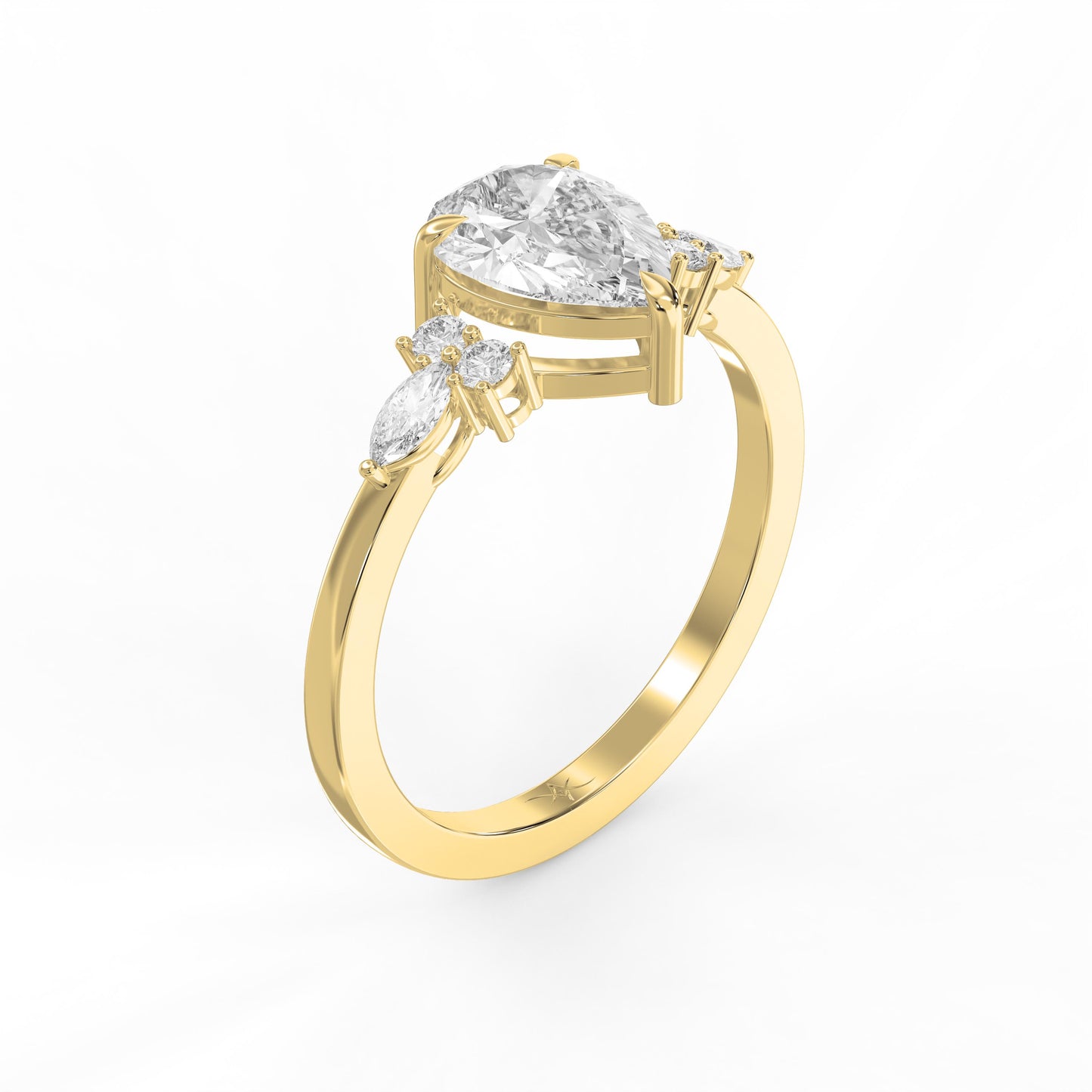 Teardrop Grace Pear Ring