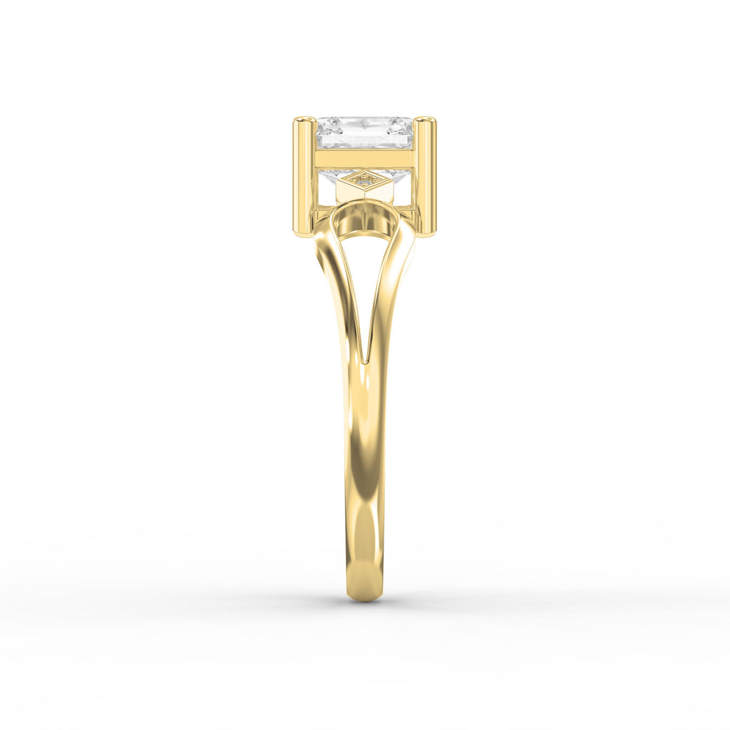 Celestia Radiance Asscher-Cut Diamond Engagement Ring