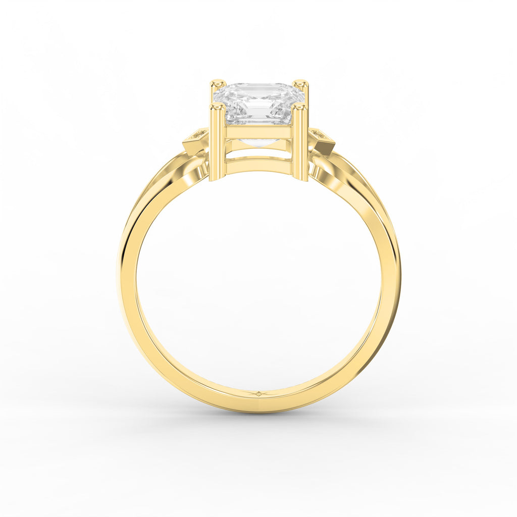 Celestia Radiance Asscher-Cut Diamond Engagement Ring