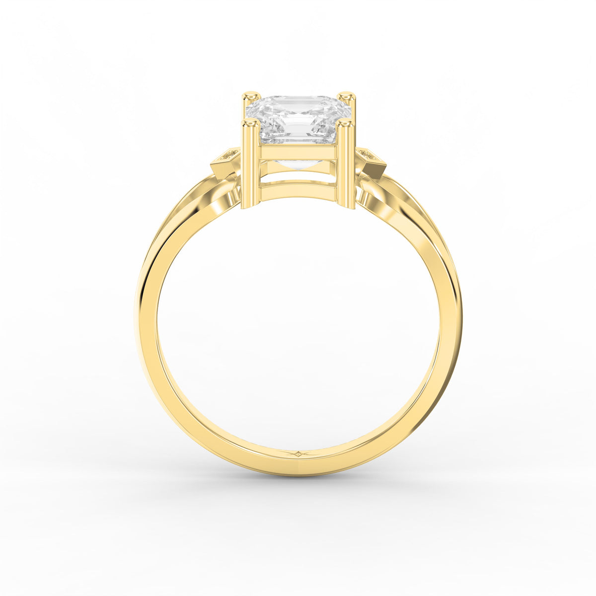 Celestia Radiance Asscher-Cut Diamond Engagement Ring