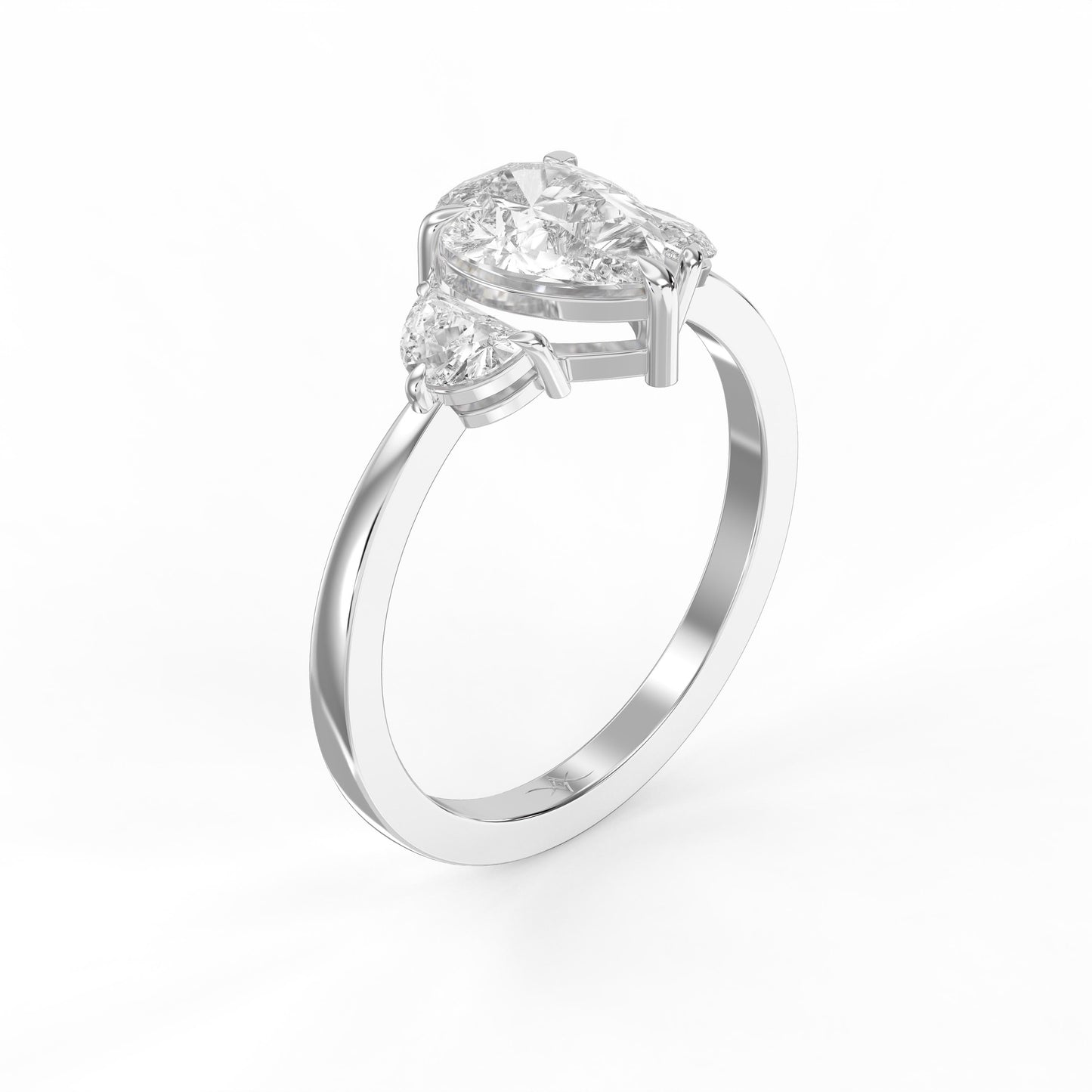 Everlasting Tear Pear Ring