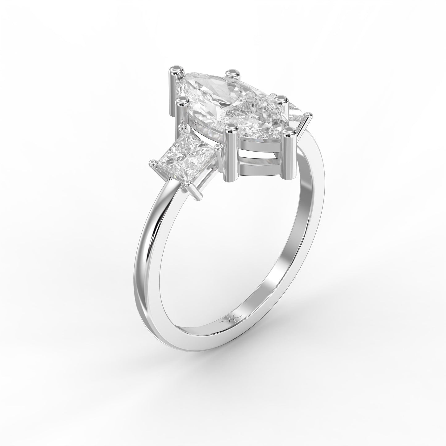 The Prism Three-Stone Marquise