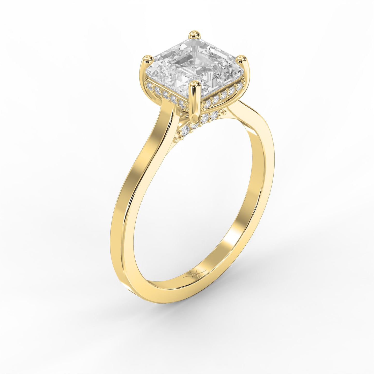 Axis Veil Asscher Cut Ring