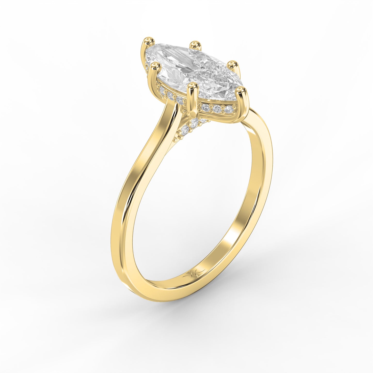 Noble Flow Marquise Ring