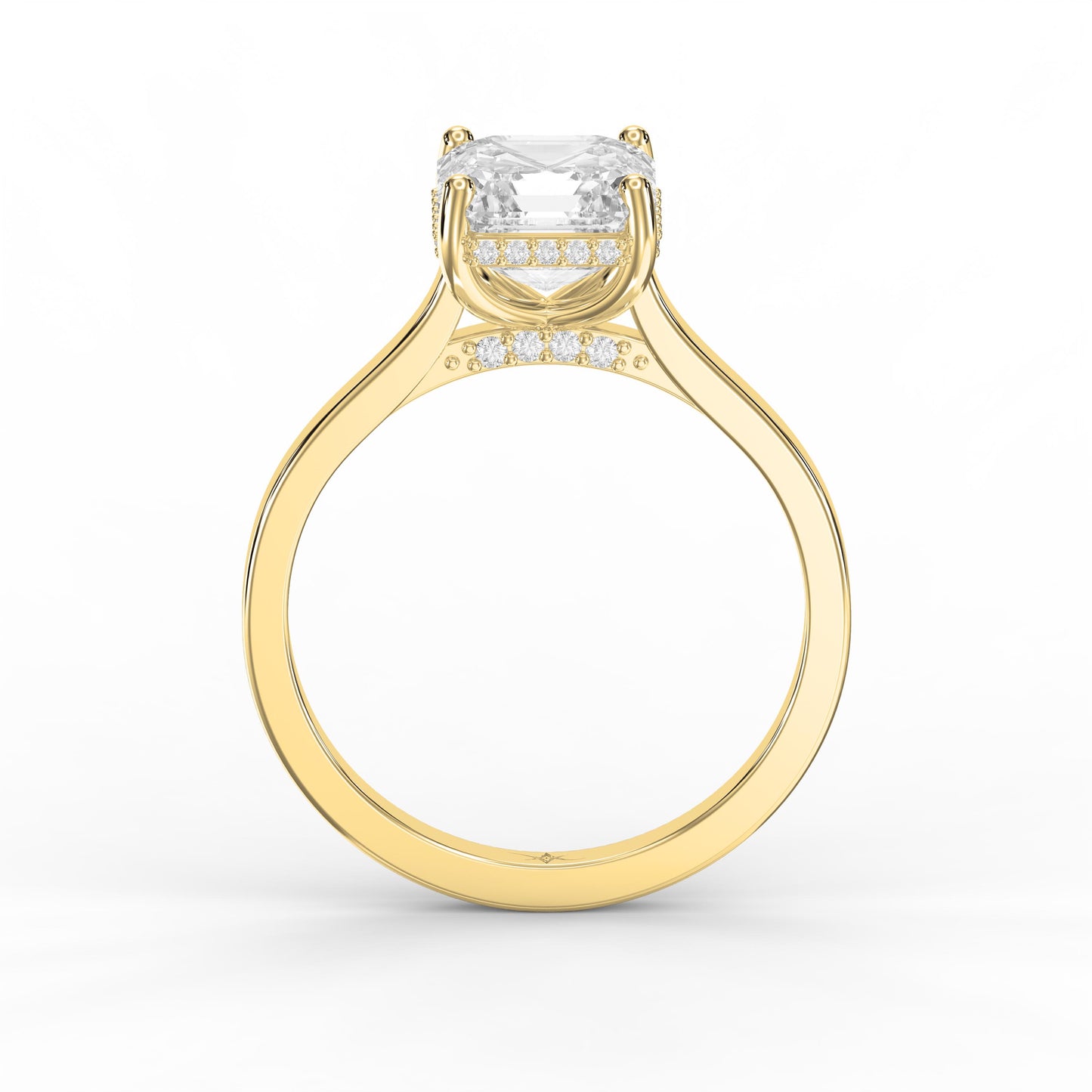 Axis Veil Asscher Cut Ring