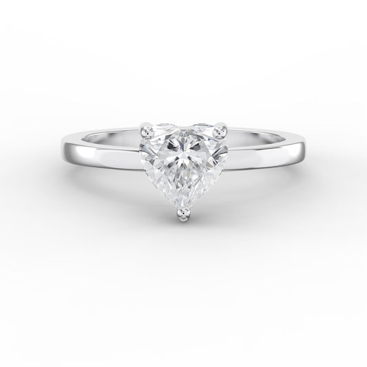 Amour Whisper Heart Hidden Halo Ring
