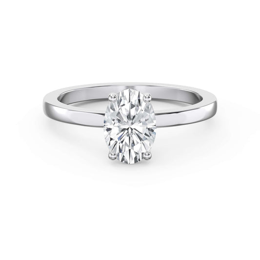 Vellore Aura Oval Hidden Halo Ring