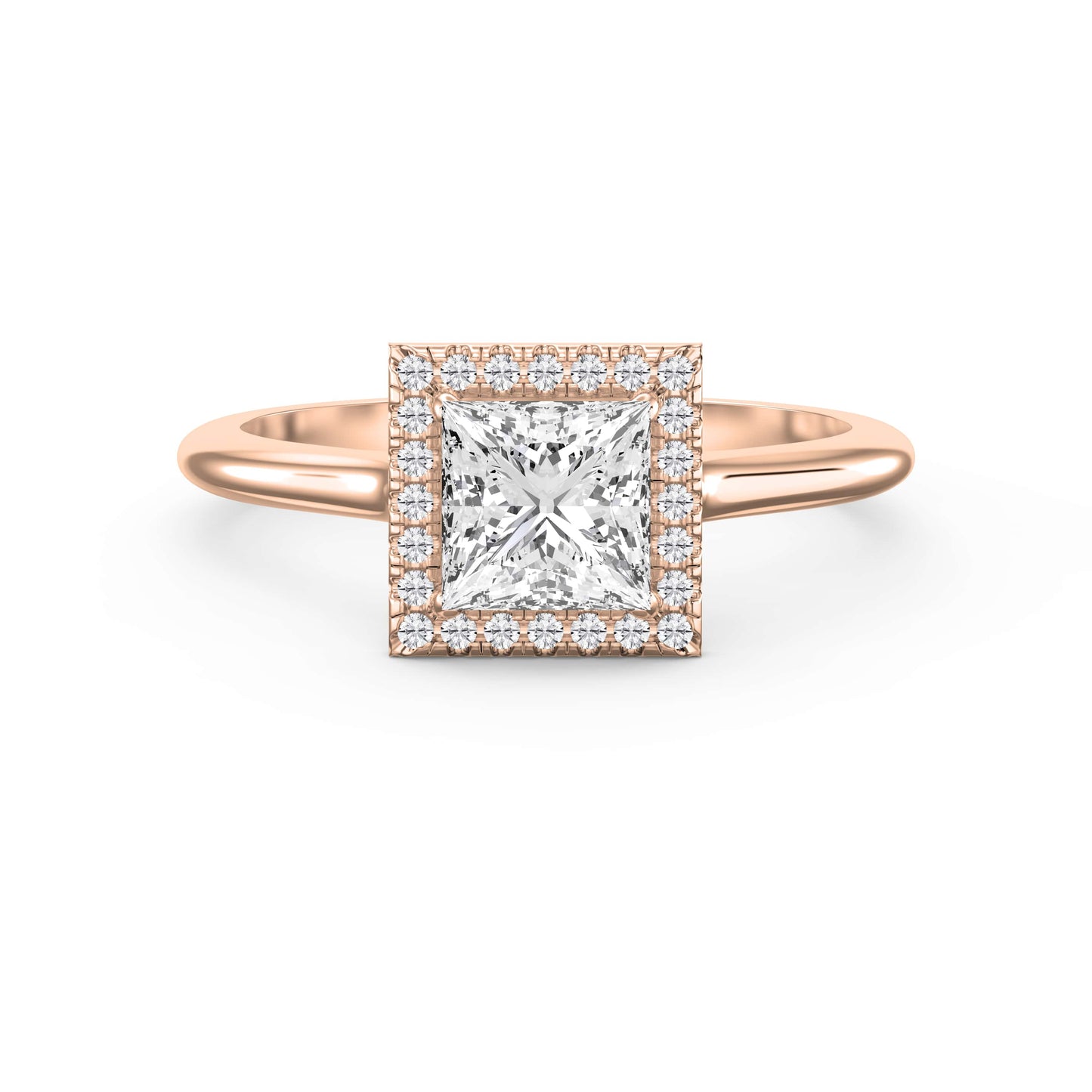 Crown line Princess Ring