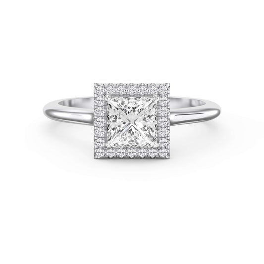 Crown line Princess Ring