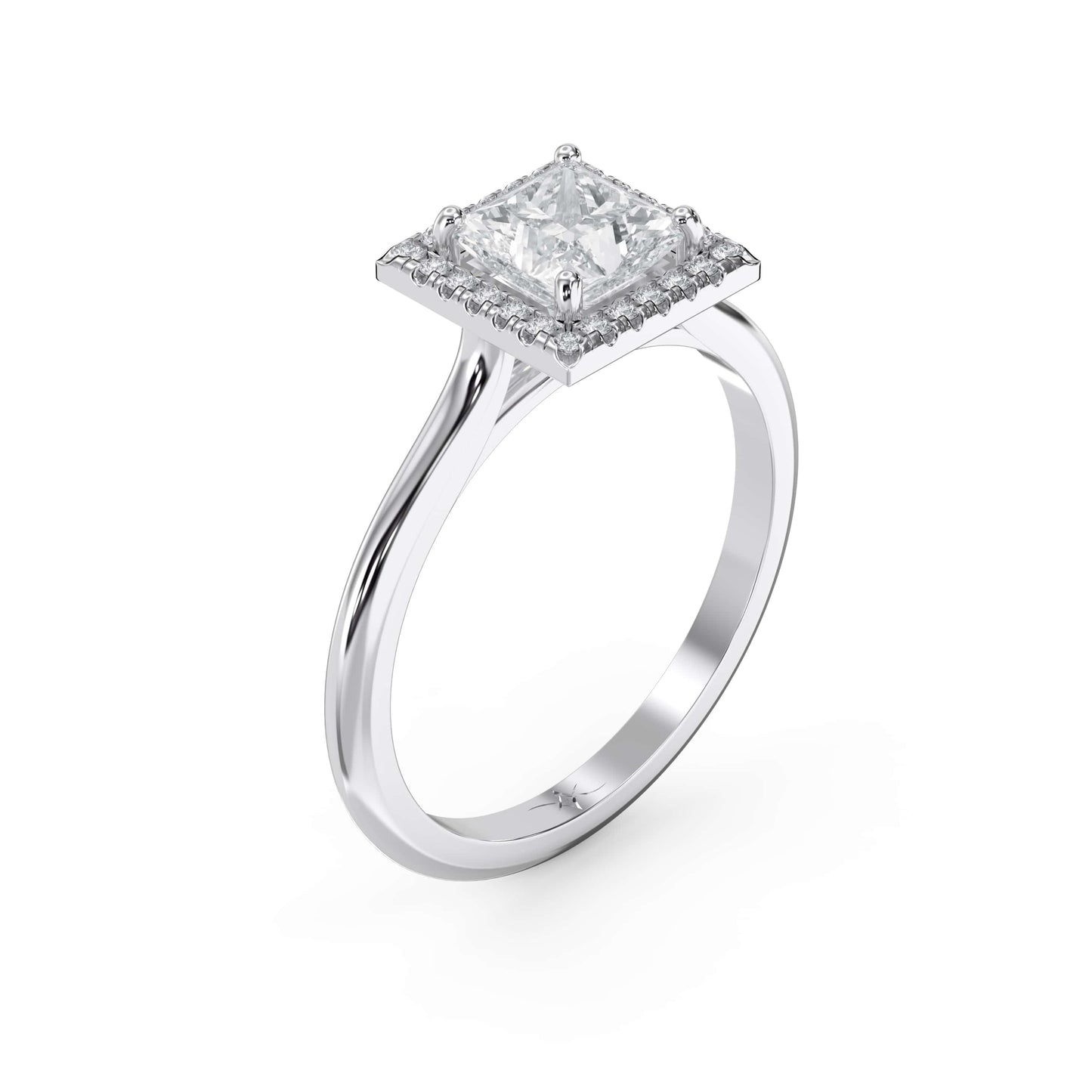 Crown line Princess Ring