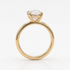 Elongated Long Cushion Cut Lab Diamond Engagement Ring