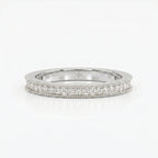 Diamond eternity band highlighting brilliant diamonds, milgrain detailing, comfort fit, and fine craftsmanship.