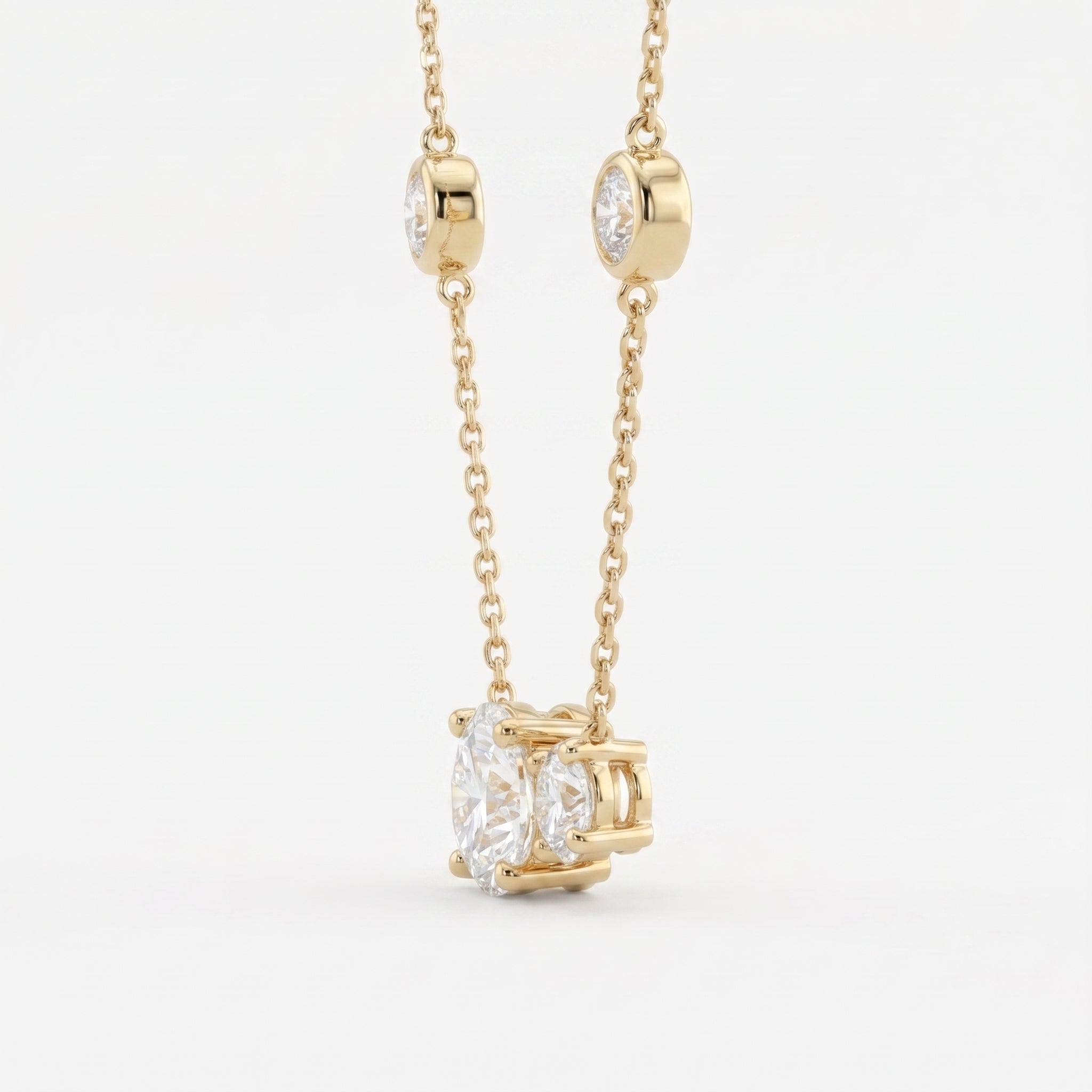 Round Diamond Minimalist Luxury Pendant