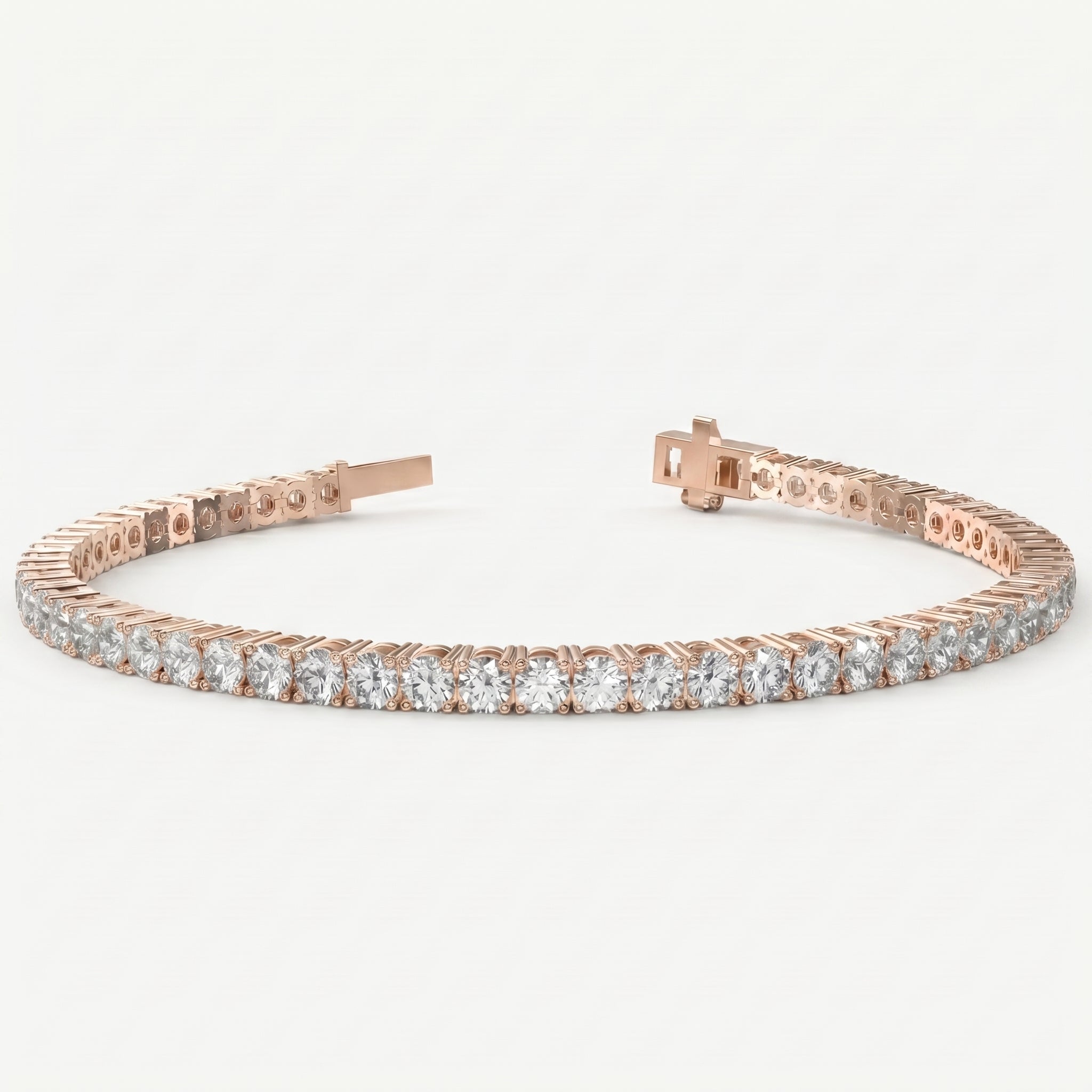 Round Shape Diamond Tennis Bracelet
