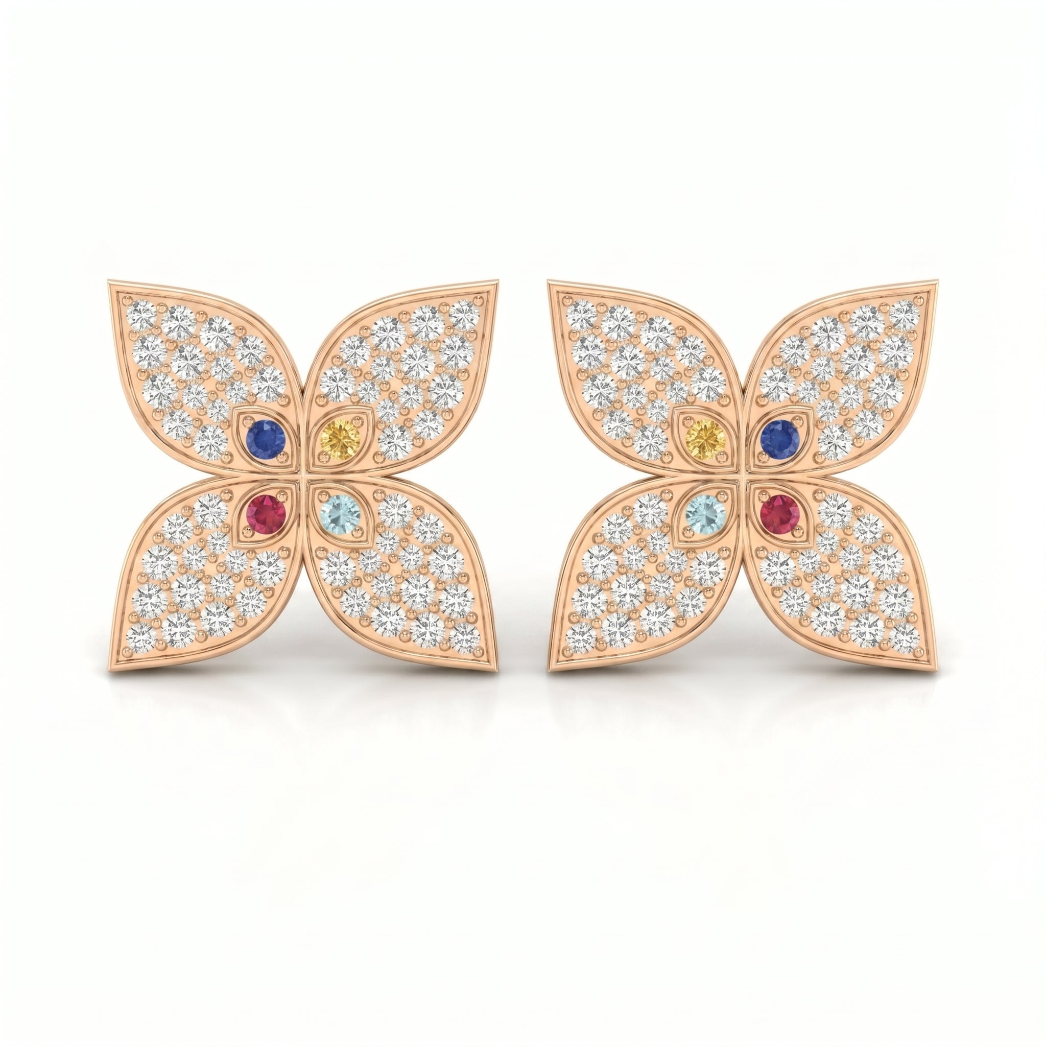 Chromatic Clover Fashion Earrings