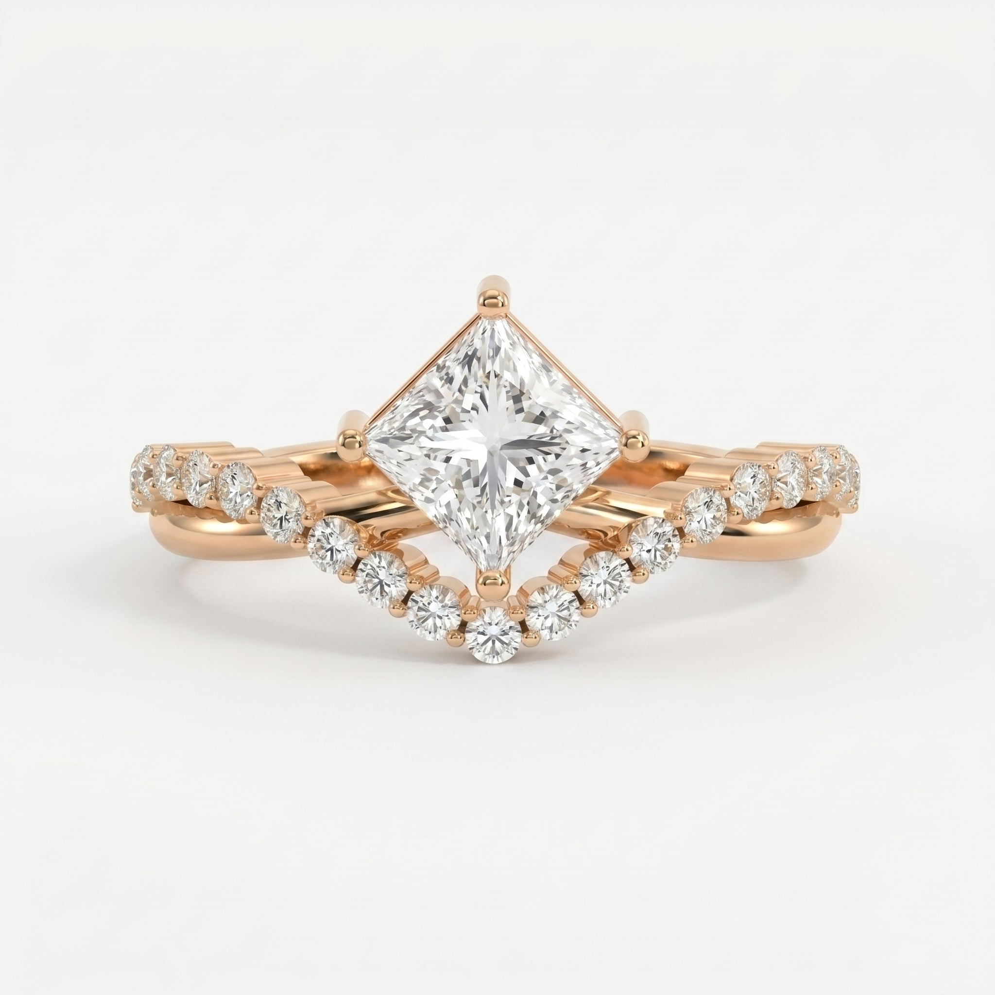 Axis Embrace  Princess Diamond Ring