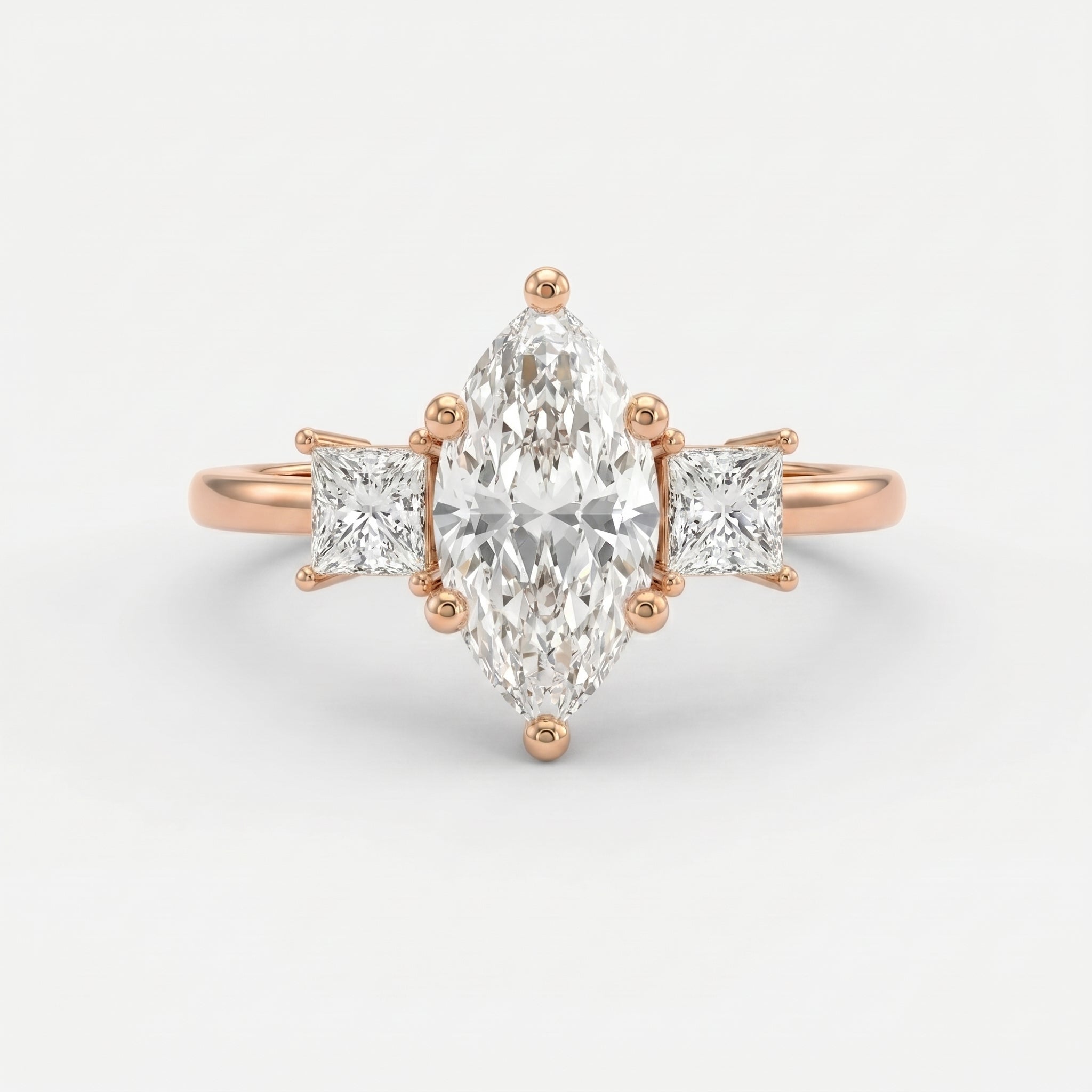 The Prism Three-Stone Marquise