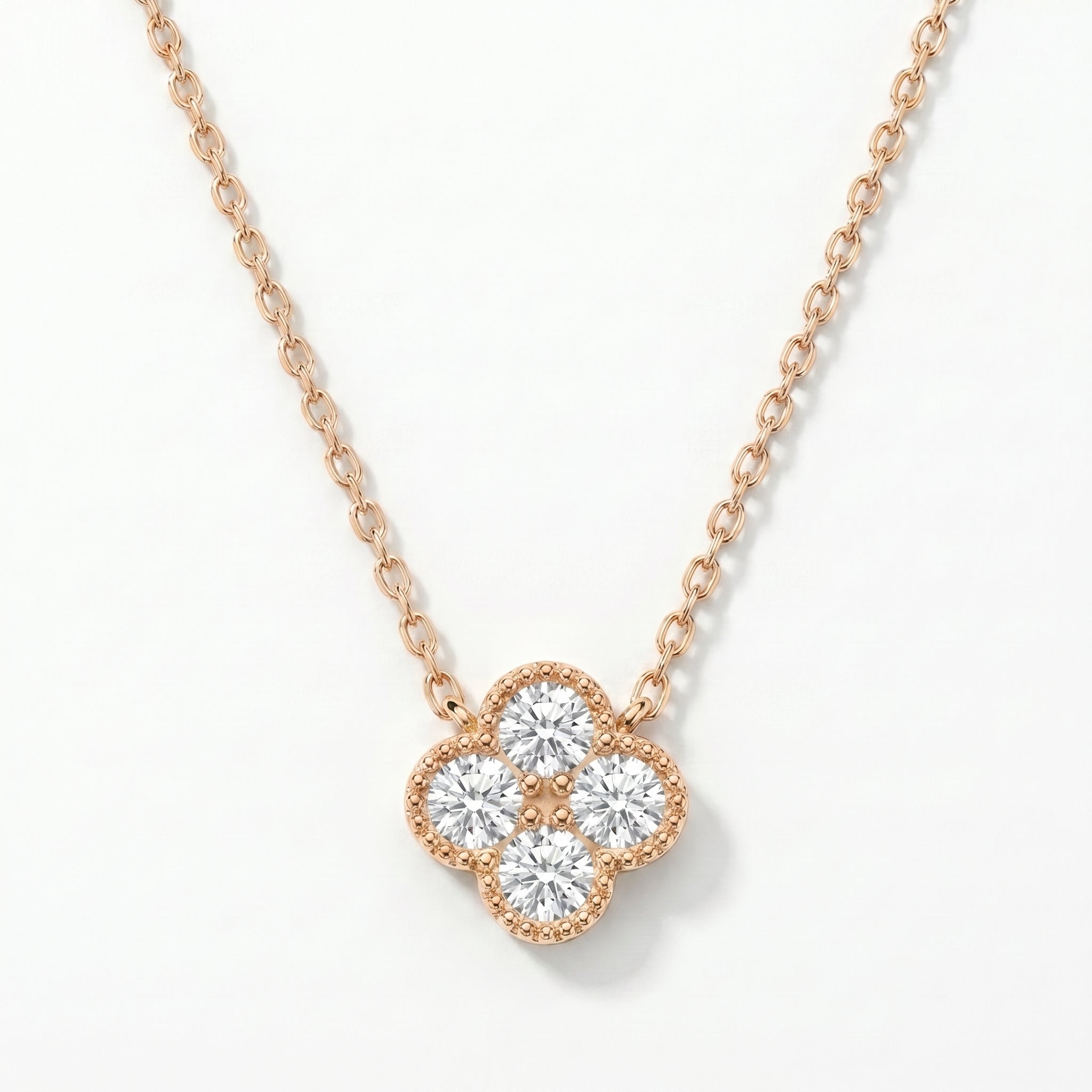Heritage Clover Diamond Pendant Necklace