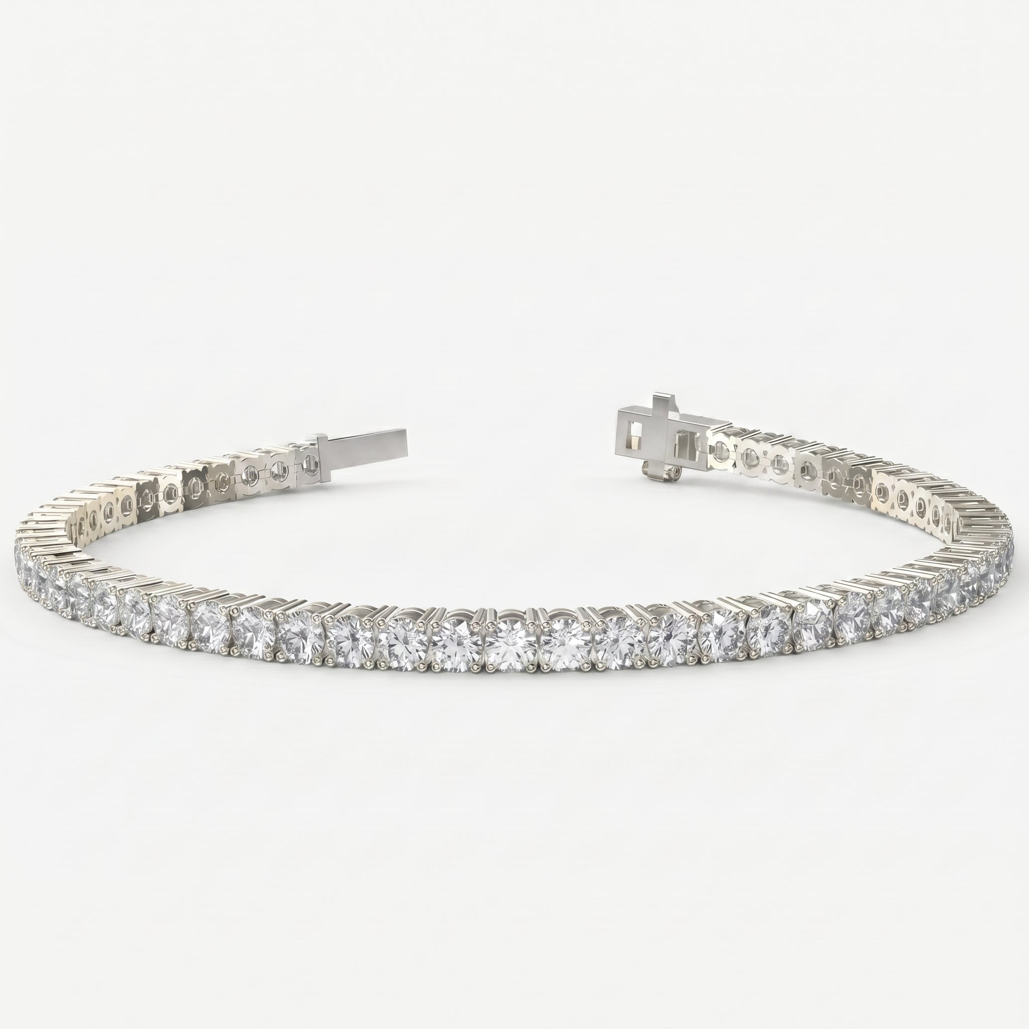 Round Shape Diamond Tennis Bracelet