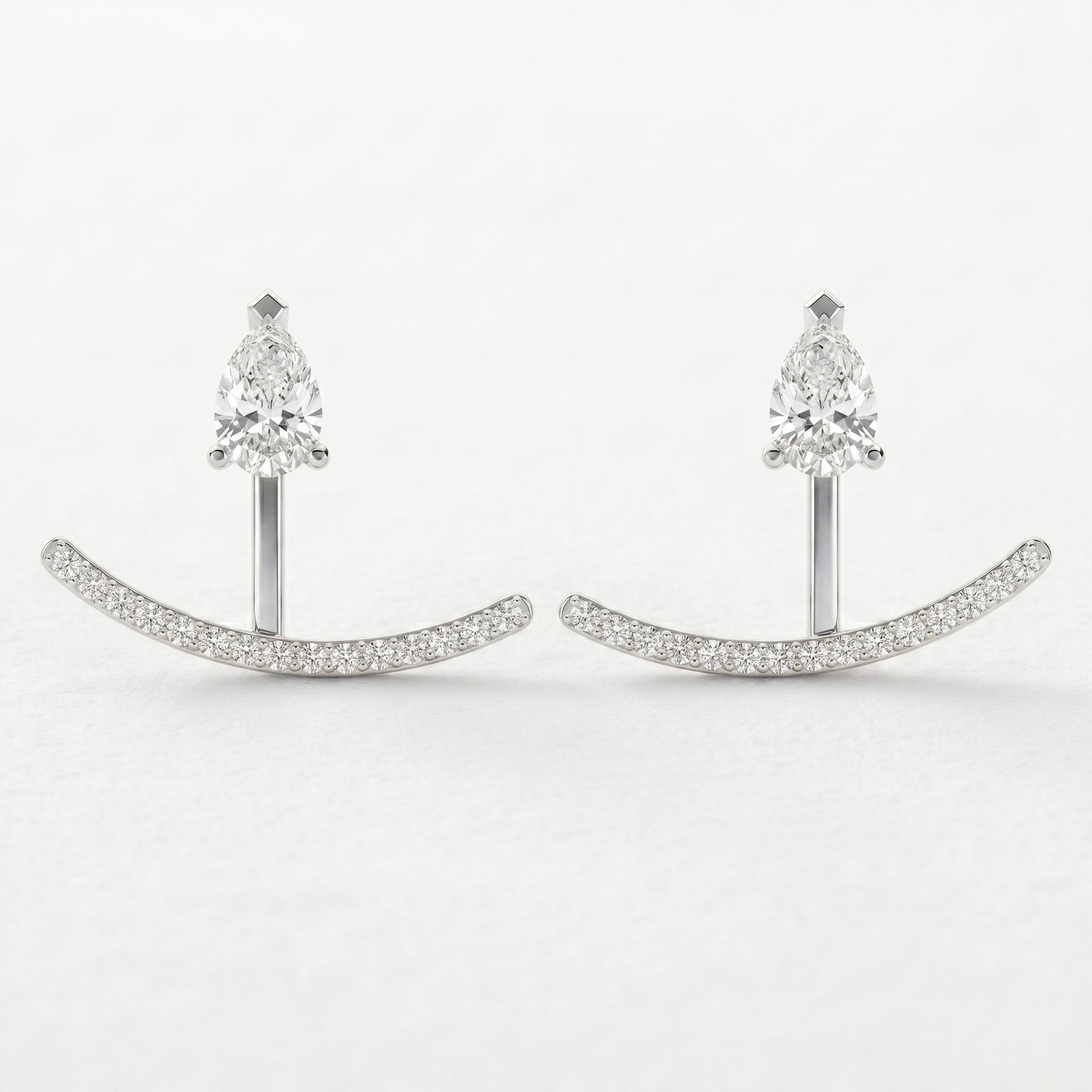 Diamond Curve Bar Fashion Earring