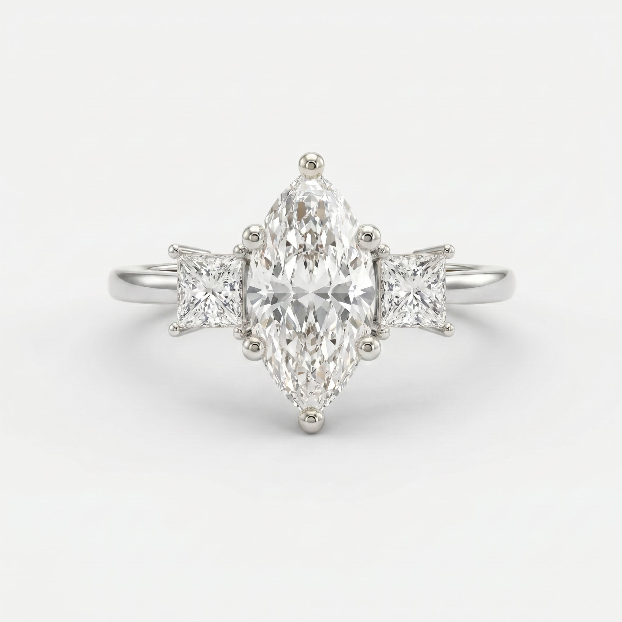 The Prism Three-Stone Marquise