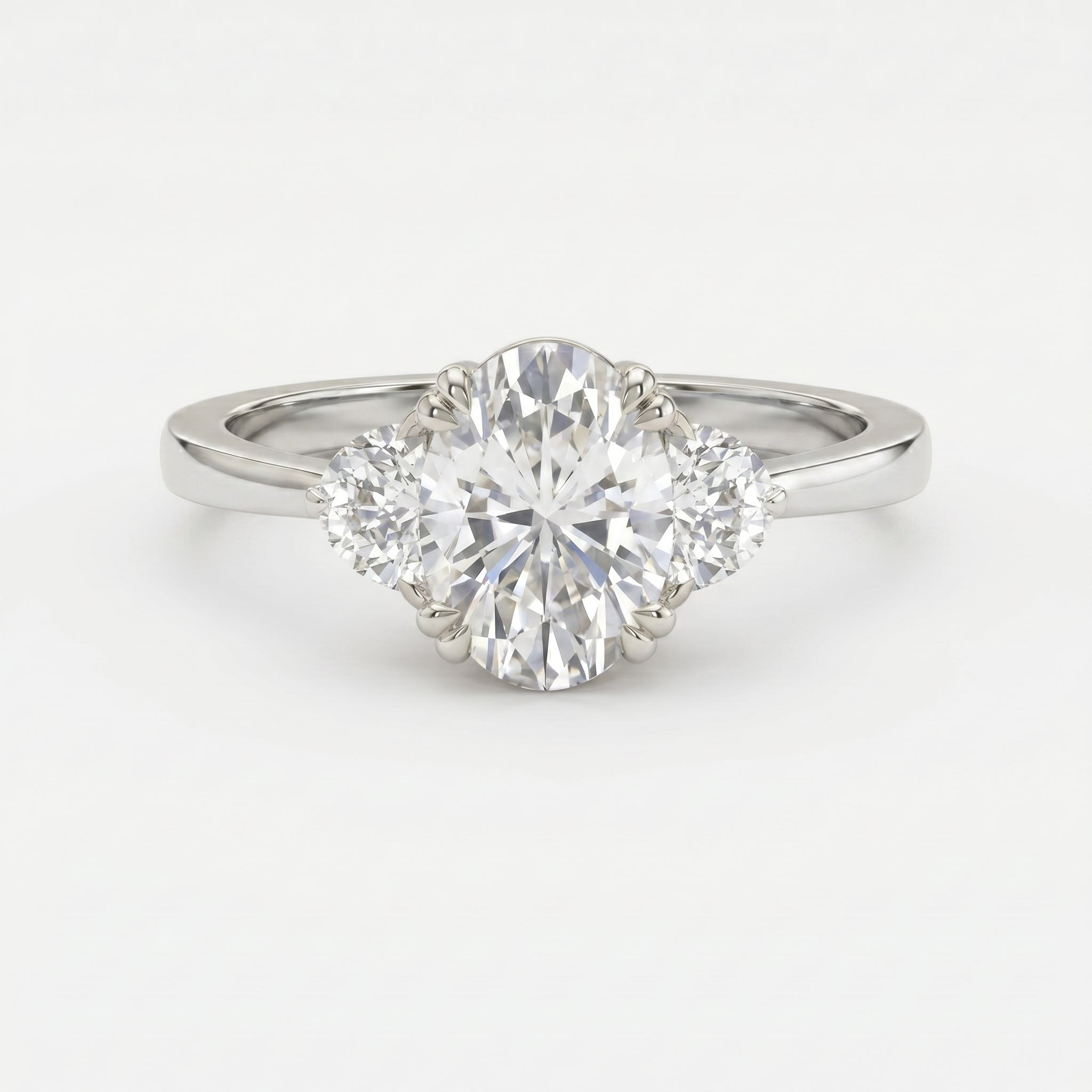 Serene Horizon Oval Ring
