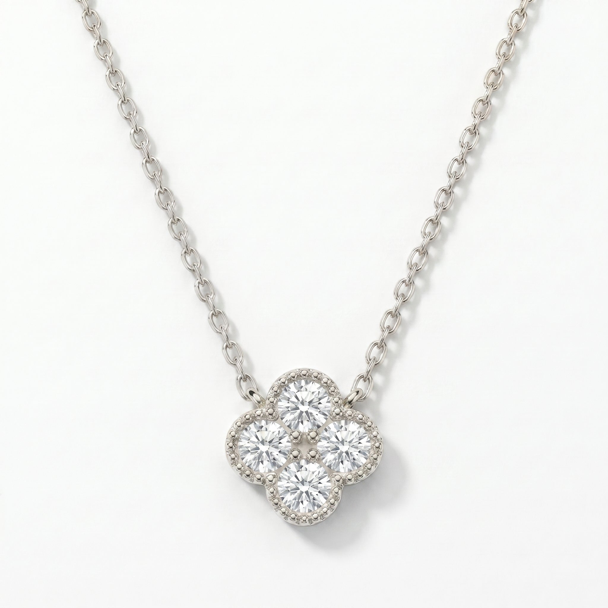 Heritage Clover Diamond Pendant Necklace