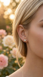 Star design Kitestar Diamond Earring Stud