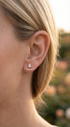 Diamond Curve Bar Fashion Earring