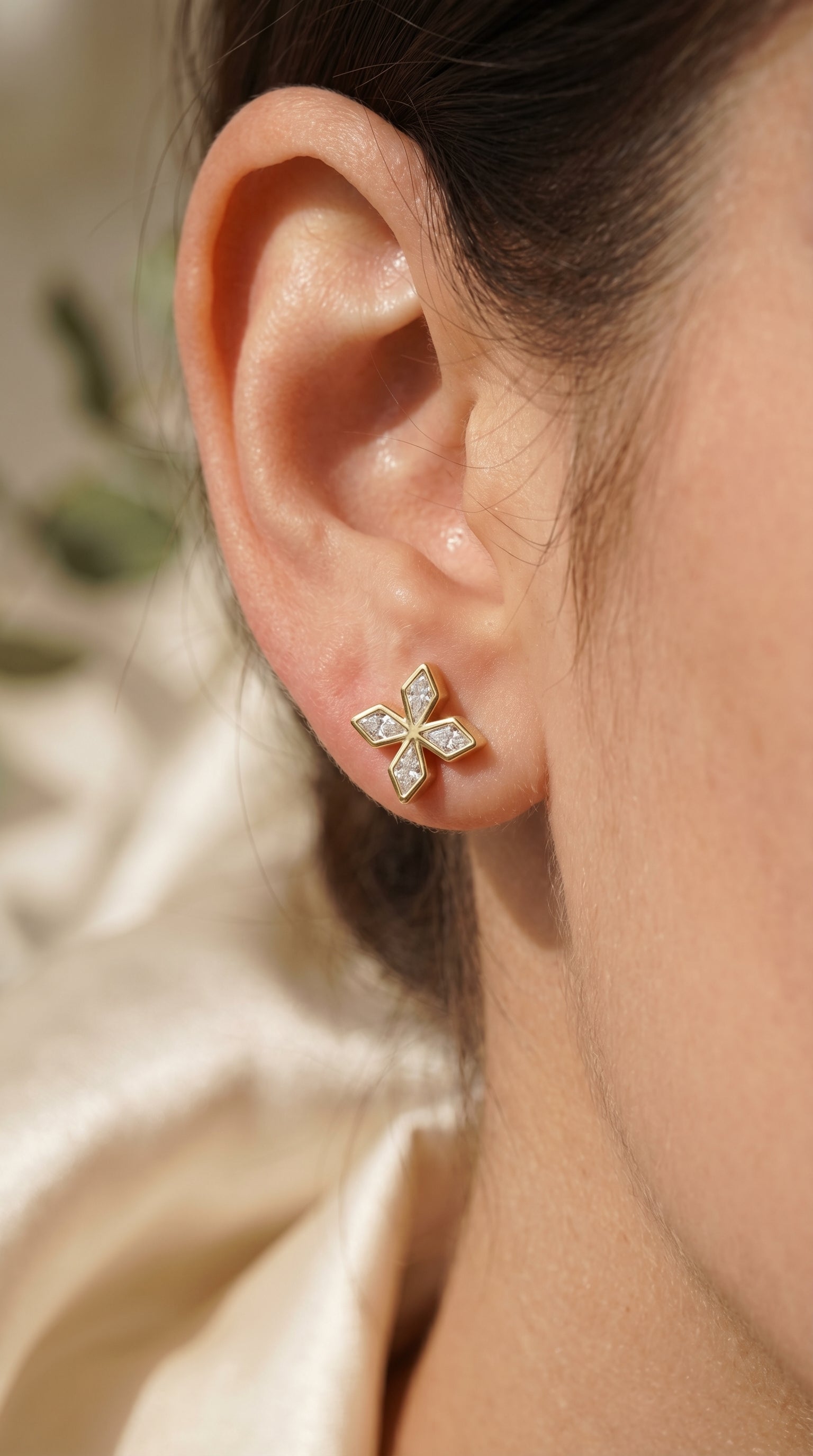 Kite Diamond Celestial Fashion Earrings