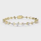 Luxury Multi-Shape Diamond Fashion Bracelet