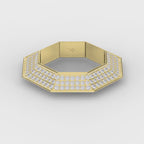 Round Diamond Octagon Exclusive Stackable Diamond Band