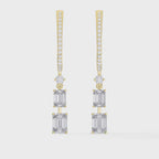 Hoops Inspired Drop Diamond Earring Fine Jewelry