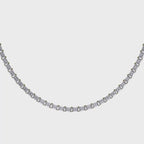 Elevate Elegance Emerald Cut Diamond Tennis Necklace