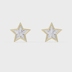 Star design Kitestar Diamond Earring Stud