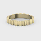 Fluted Wedding Metal Band