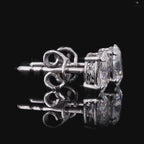 Oval Diamond Stud Earring
