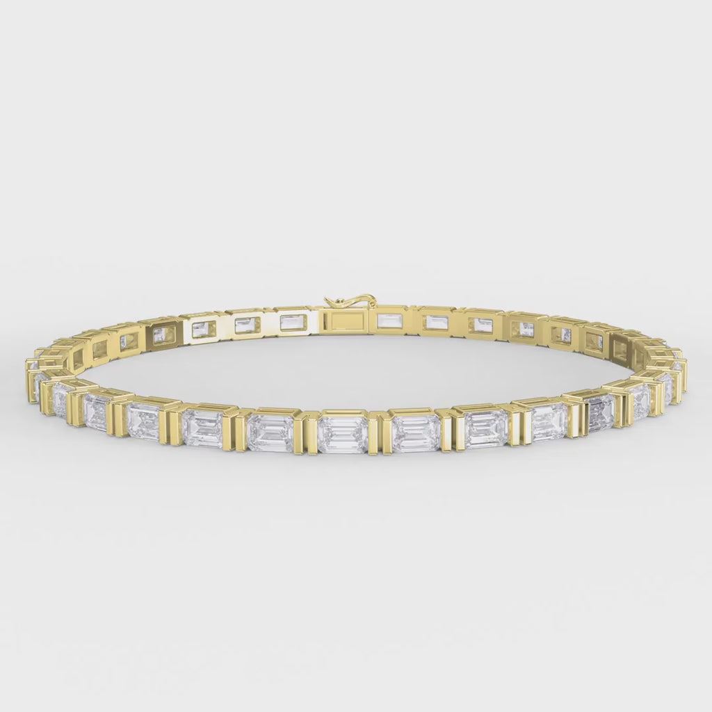 Emerald Cut Diamond Fashion Bracelet