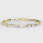 Emerald Cut Diamond Fashion Bracelet