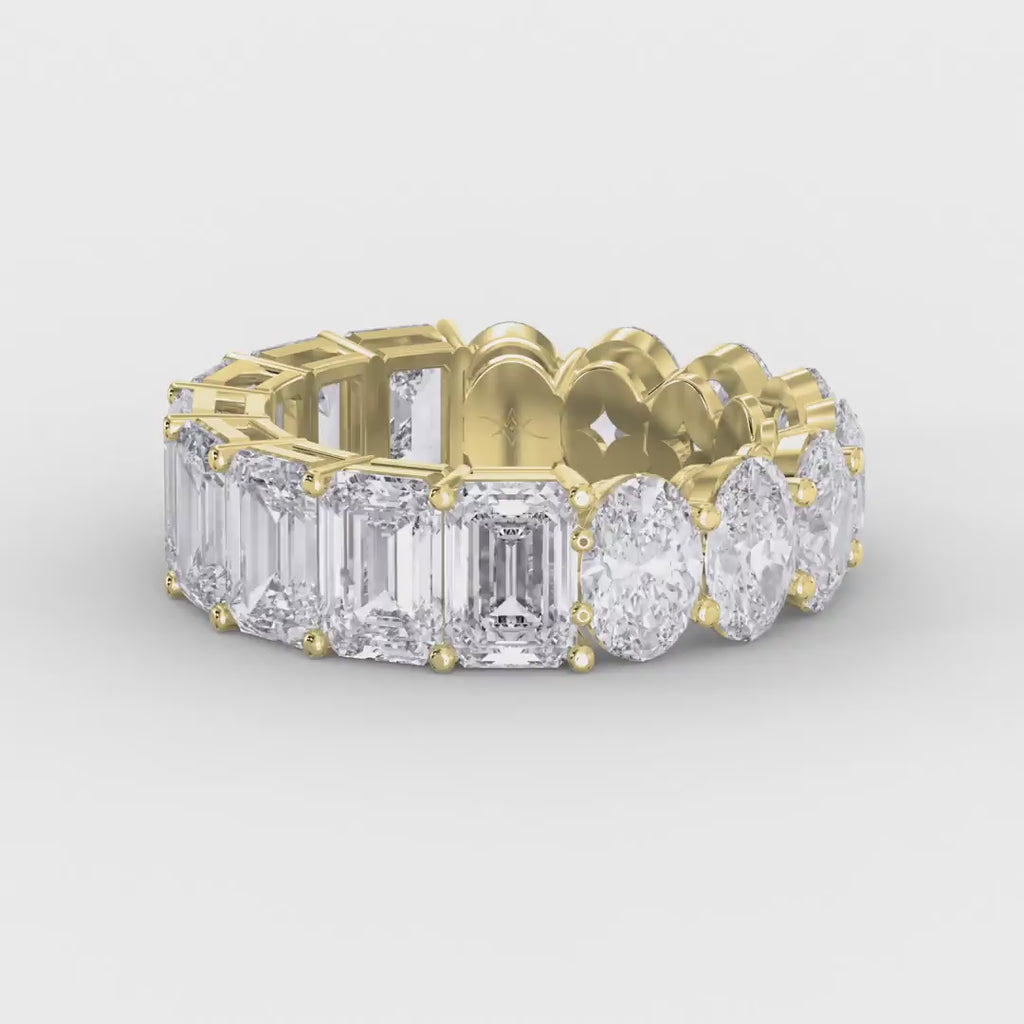 Luxury Mixed Cut Diamond Full Diamond Ring