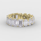 Luxury Mixed Cut Diamond Full Diamond Ring
