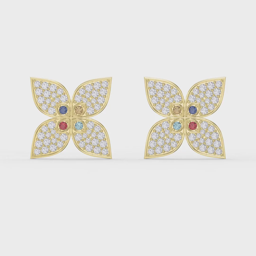 Chromatic Clover Fashion Earrings