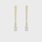 Hoops Diamond Pavé Solitaire Fine Jewelry