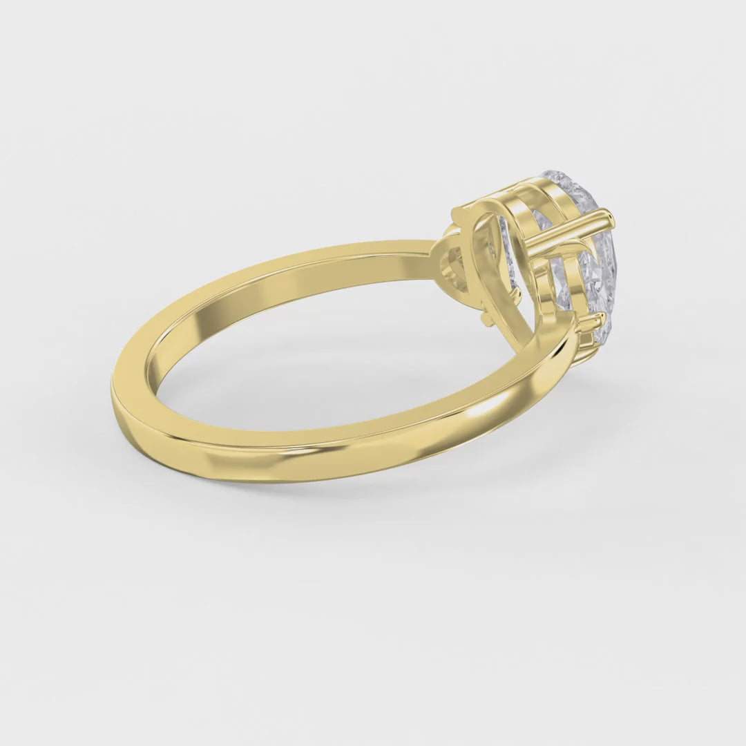 Everlasting Tear Pear Ring
