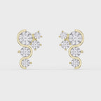 Celestial Strea Round Diamond Fashion Earrings