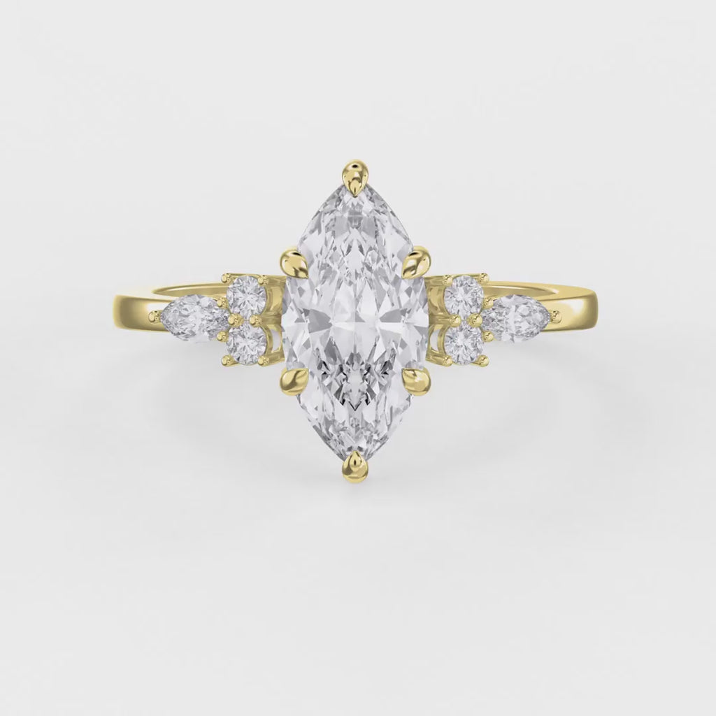 Noble Arc Marquise Ring