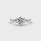 Classic Round Cut Diamond Solitaire Engagement Ring